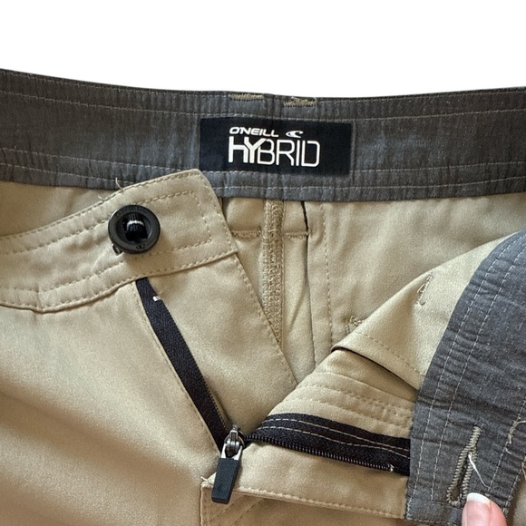 3/$20 O’Neill Boys’ Hybrid Quick-Dry Stretch Shorts khaki tan Size 24 Classic - Picture 8 of 10